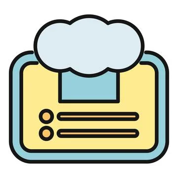 Tablet with chef hat icon showing online cooking recipes Stockillustratie