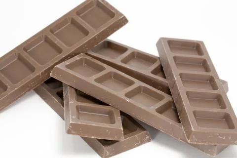 Tablet of chocolate 스톡 사진