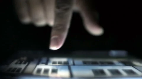 Tablet - CLOSE-UP Stock Footage 44445370