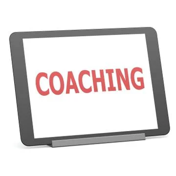 Tablet coaching 스톡 일러스트