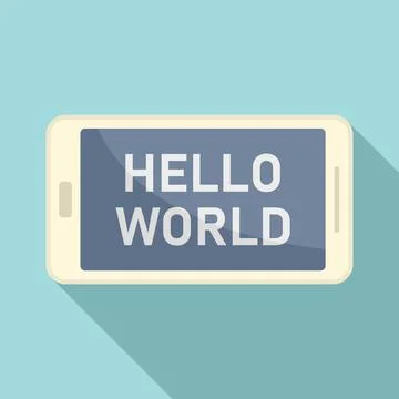 Tablet coding icon flat . Laptop screen device Stock Illustration