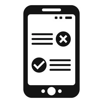 Tablet compare icon simple vector. Scale balance Illustrazione stock