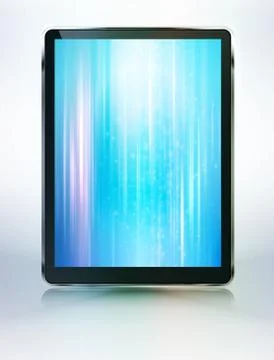 Tablet computer abstract backround Stock Illustration