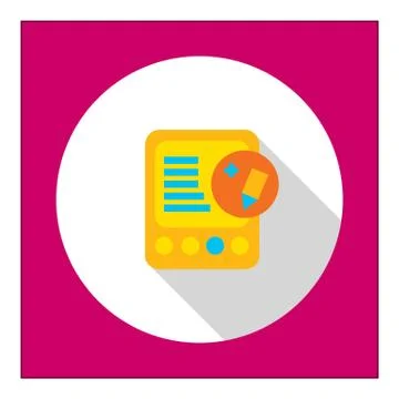 Tablet computer and edit icon Stock-Illustration