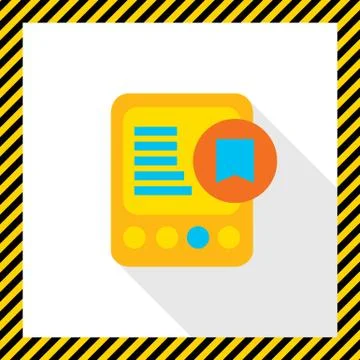 Tablet computer and tag icon Stock-Illustration