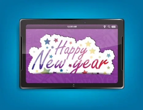 Tablet computer background 스톡 일러스트