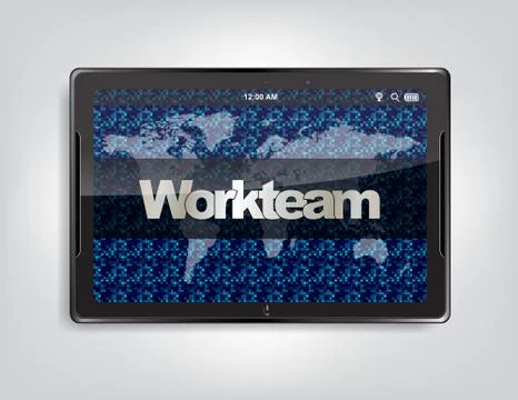 Tablet computer background Stock Illustration