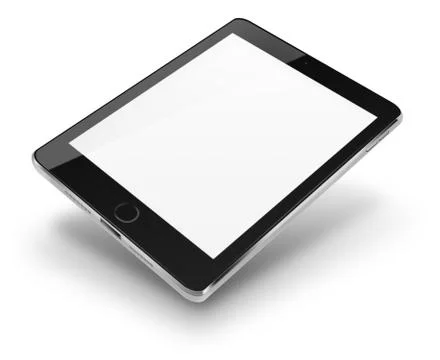 Tablet computer with blank screen. Stock-Illustration