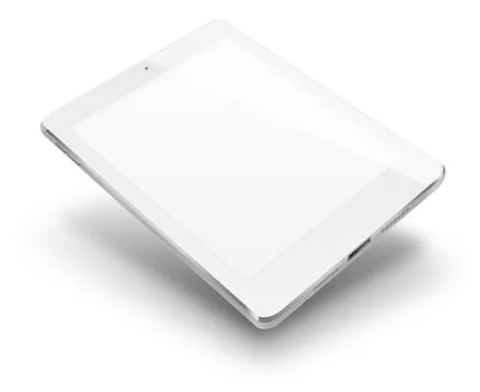 Tablet computer with blank screen. Stock Illustration