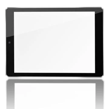 Tablet computer with blank screen. Stock-Illustration