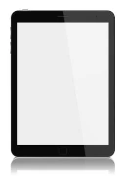 Tablet computer with blank screen isolated イラスト素材