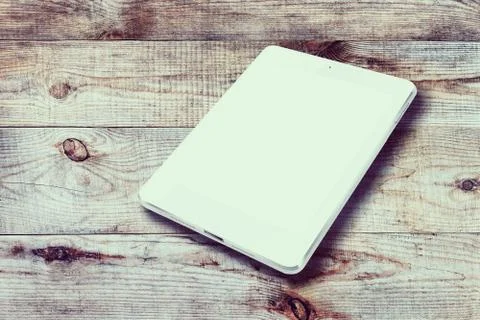Tablet computer with blank screen. Stock Photos