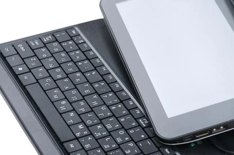 Tablet computer close up Stock Photos