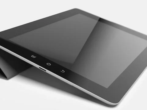 Tablet computer with cover イラスト素材