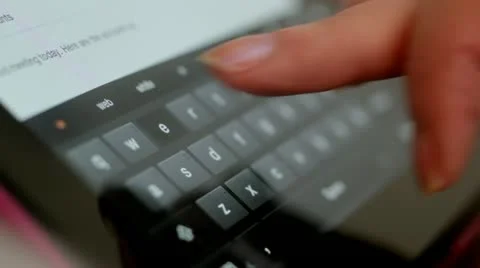 Tablet Computer CU Video stock 20485861