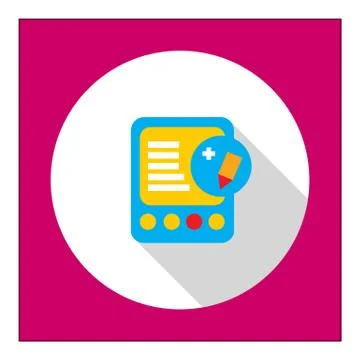 Tablet computer with edit icon Stock-Illustration