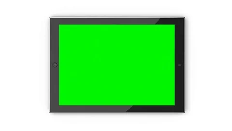 Tablet Computer With Green Screen Stock-Footage 76445283