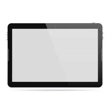 Tablet computer isolated. Vector illustration. Stock Illustration