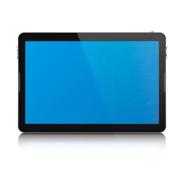 Tablet computer isolated. Vector illustration. Stock Illustration