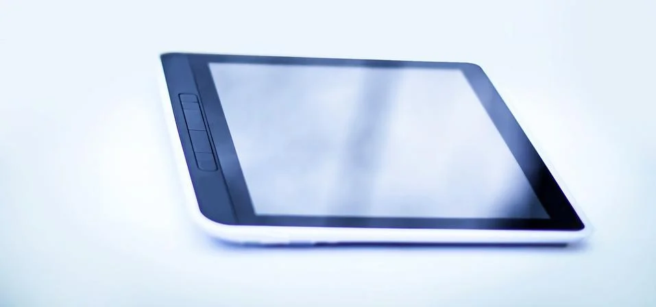 Tablet computer. isolated on a white background Stock Photos