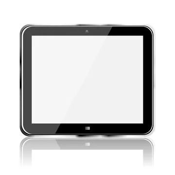 Tablet computer isolated on the white Stock-Illustration