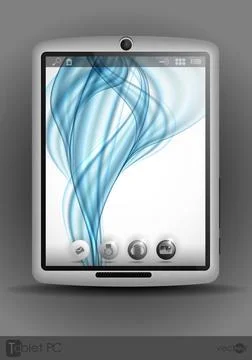 Tablet Computer Mobile Phone. Tablet Computer Mobile Phone. Vector Illustr... Stock Photos