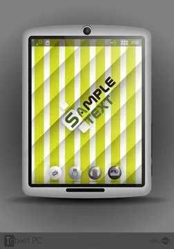 Tablet Computer Mobile Phone. Tablet Computer Mobile Phone. Vector Illustr... Stock Photos
