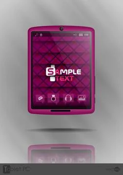 Tablet Computer Mobile Phone. Tablet Computer Mobile Phone. Vector Illustr... Stock Photos