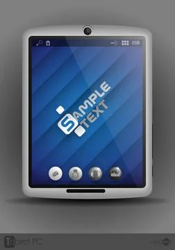 Tablet Computer, Mobile Phone. Tablet Computer, Mobile Phone. Vector Illus... Stock Photos