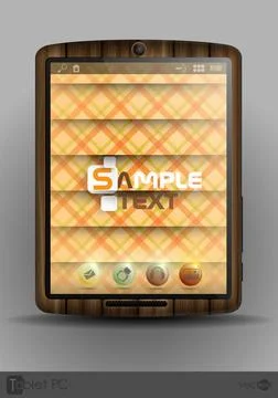 Tablet Computer, Mobile Phone. Tablet Computer, Mobile Phone. Vector Illus... Stock Photos