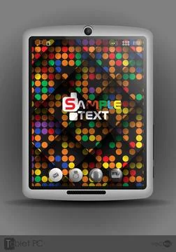 Tablet Computer, Mobile Phone. Tablet Computer, Mobile Phone. Vector Illus... Stock Photos
