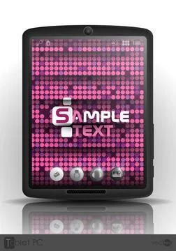 Tablet Computer, Mobile Phone. Tablet Computer, Mobile Phone. Vector Illus... Stock Photos