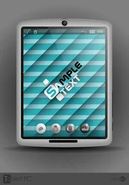 Tablet Computer, Mobile Phone Tablet Computer, Mobile Phone. Vector Illust... Foto stock