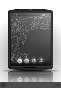 Tablet Computer, Mobile Phone Tablet Computer, Mobile Phone. Vector Illust... Foto stock