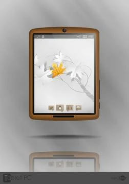 Tablet Computer, Mobile Phone Tablet Computer, Mobile Phone. Vector Illust... Foto stock