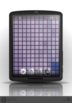 Tablet Computer, Mobile Phone Tablet Computer, Mobile Phone. Vector Illust... 스톡 사진