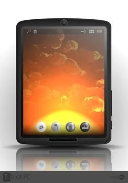 Tablet Computer, Mobile Phone Tablet Computer, Mobile Phone. Vector Illust... Fotos de archivo