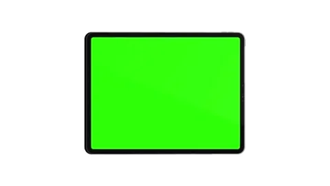 Tablet Computer Mockup Front View Animation White Background Video stock 303115153