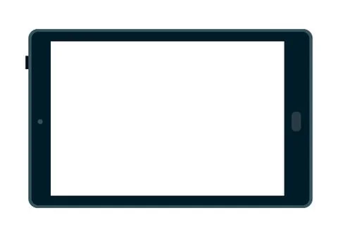 Tablet computer to order products online flat icon vector isolated Stock Illustration
