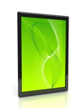 Tablet computer over white background Stock Illustration