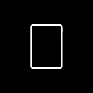 Tablet Computer Silhouette Illustrazione stock