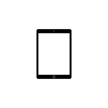 Tablet Computer Silhouette Stock Illustration