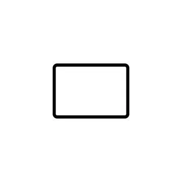 Tablet Computer Silhouette Illustrazione stock
