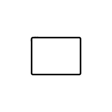 Tablet Computer Silhouette Illustrazione stock