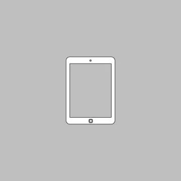 Tablet computer symbol Stock Illustration