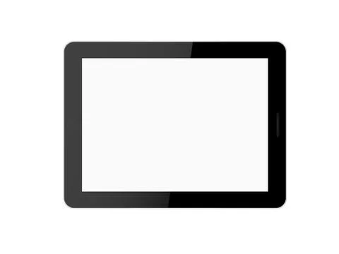 Tablet computer (tablet pc) on white background. Stock Photos