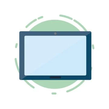 Tablet computer tech Illustrazione stock