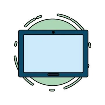Tablet computer tech Illustrazione stock