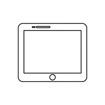 Tablet computer technology Illustrazione stock