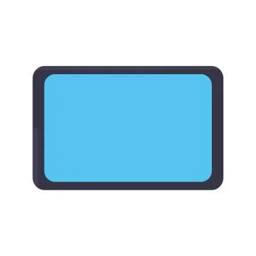 Tablet computer on white background イラスト素材
